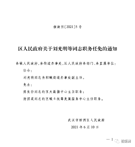 江陵县人力资源和社会保障局人事任命最新动态