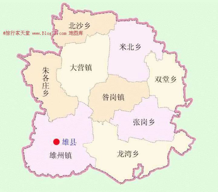 雄县县城最新地图概览